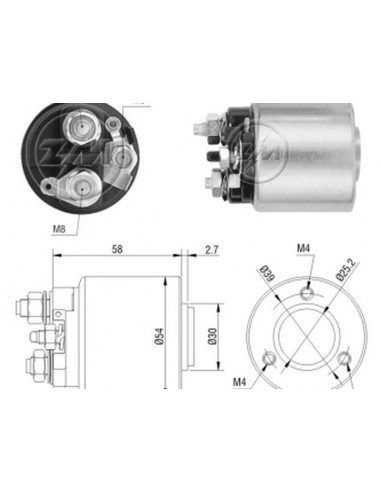 Solenoide Chevrolet Corsa (d. Valeo) 12v