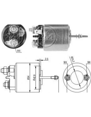 Solenoide Peugeot Paris Rhone Valeo 12v