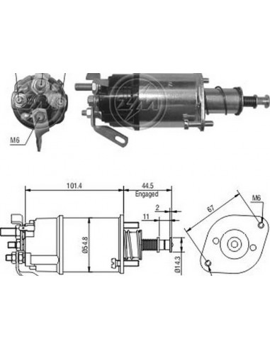 Solenoide Motor M50 (d.remy) 12v