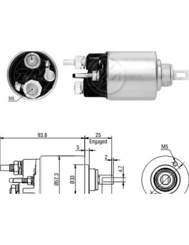 Solenoide Renault Logan,sandero