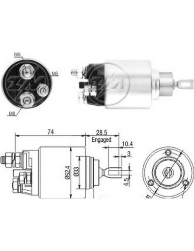 Solenoide Fiat Iveco Daily 35c17 /...