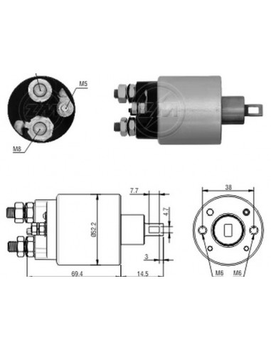 Solenoide Agrale Serie 4000 Tractor...