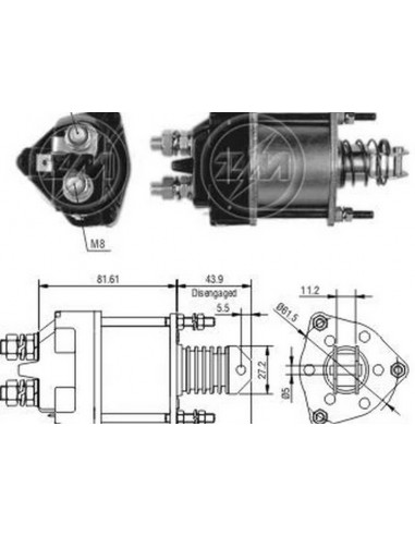 Solenoide Fiat-peugeot (garef) 12v