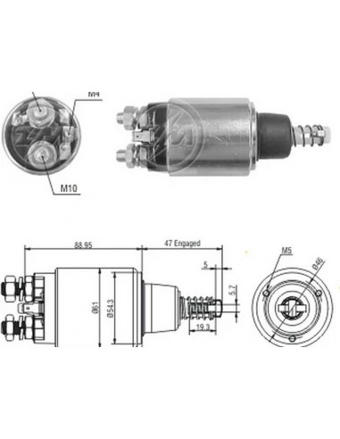 Solenoide Ford Diesel-new Holland...