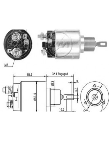 Solenoide Bmw Diesel-m.benz Mb180...