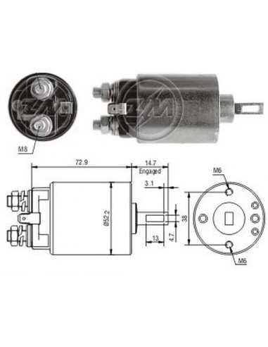 Solenoide Bmw Diesel-m.benz Mb180...