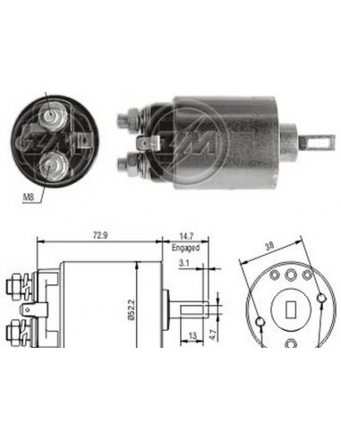 Solenoide Nissan-pulsar-sentra...