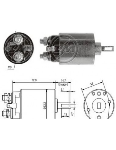 Solenoide Chev.luv,blazer-isuzu...