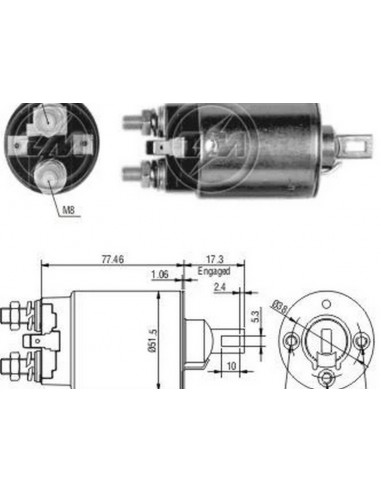 Solenoide Nissan 310-sentra-mazda...