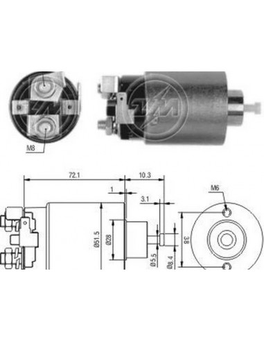 Solenoide Mitsubishi-mazda-nissan...