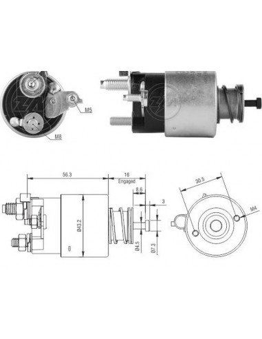 Solenoide Nissan Micra / March
