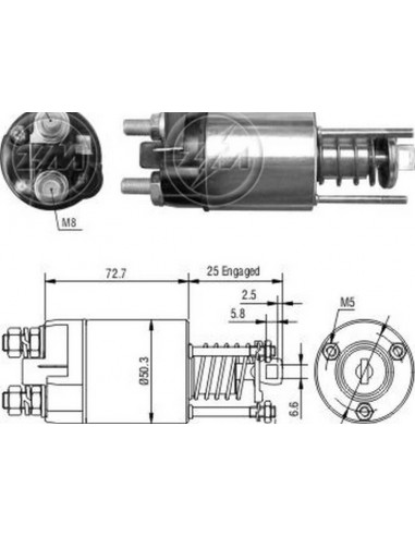 Solenoide Fiat Uno 1.2 (m.marelli...