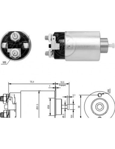 Solenoide Mitsubishi Carisma, Colt-...