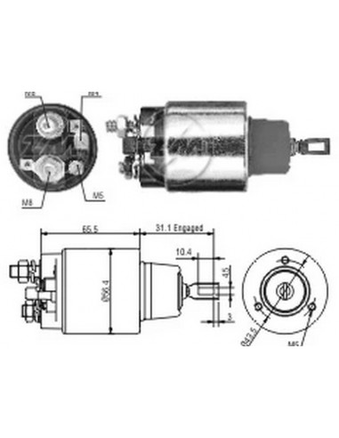 Solenoide Mercedes Benz 450-300-250 12v