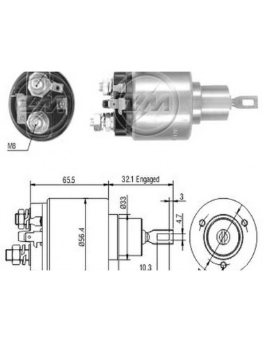 Solenoide Ford Escort 1,8/vw...
