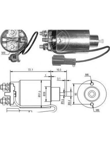 Solenoide Nissan Sentra (mitsubishi) 12v