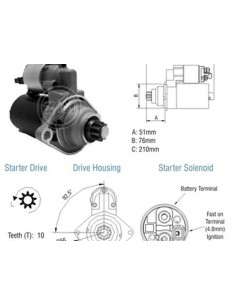 Motor De Arranque Vw Gol...