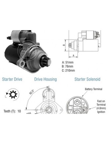 Motor De Arranque Vw Gol 1.0 Mi...