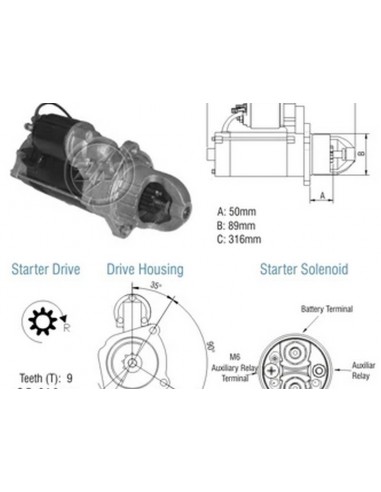 Motor De Arranque M.benz...