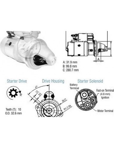Motor De Arranque Ford...