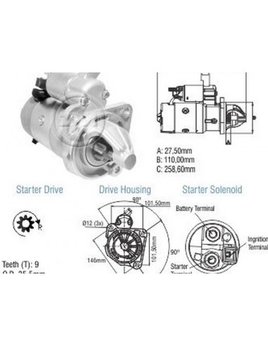 Motor De Arranque Chev D20, Grand...