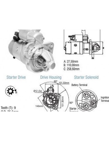 Motor De Arranque Ford F-250 Motor...