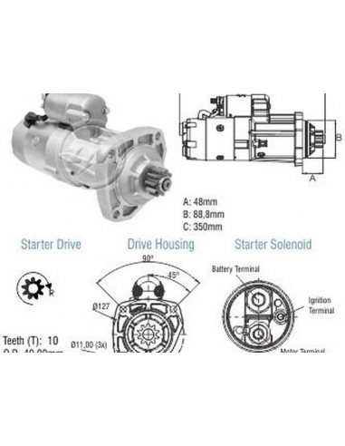 Motor De Arranque John Deere...