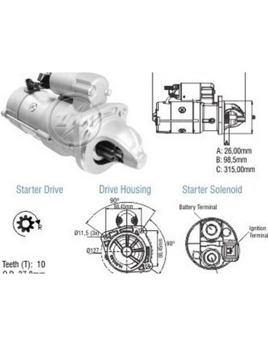 Motor De Arranque Iveco Daily X10...