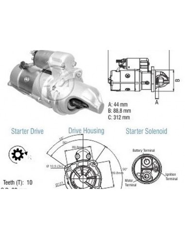 Motor De Arranque Cummins /iveco / Vw...