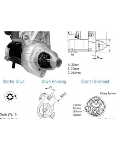 Motor De Arranque Honda Civic 1.8...