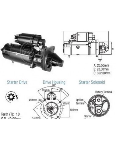 Motor De Arranque New Holland 3430 /...
