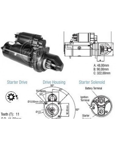 Motor De Arranque Case 105 / 110 /...