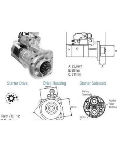 Motor De Arranque Vw/ Volvo Vm...