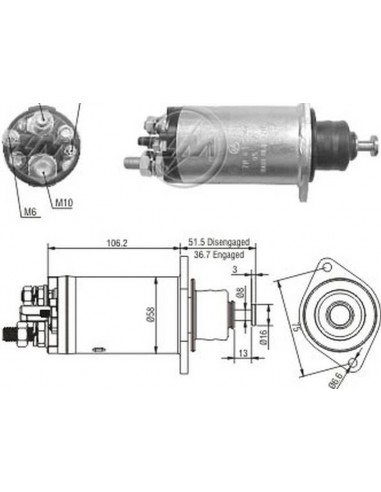 Solenoide M.benz 28mt (d.remy) 24v