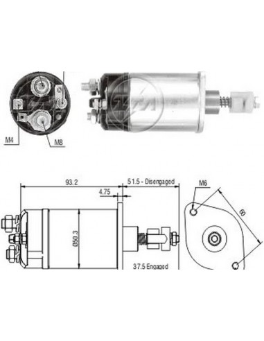 Solenoide Ford F100 Econo,falcon