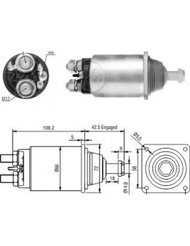 Solenoide Scania P124 24v (2339403006...