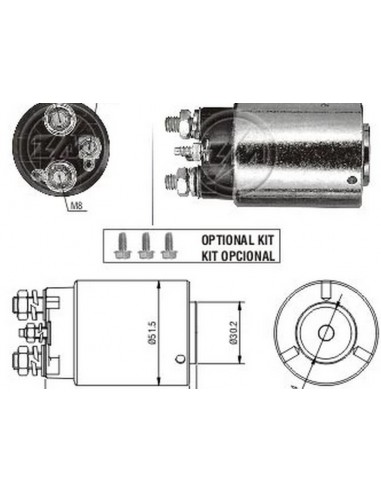 Solenoide Chevrolet Isuzu (d.remy) 12v