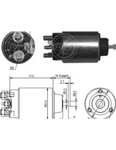 Solenoide Daewo (d. Remy)