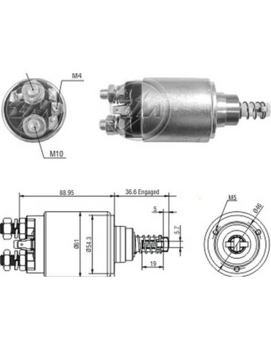 Solenoide Ford Diesel-new Holland /...