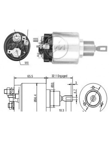 Solenoide Chrysler Lebaron 3.0 12v.