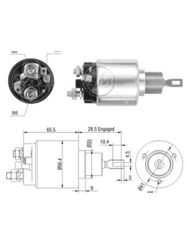 Solenoide Volkswagen Gol 1000 12v