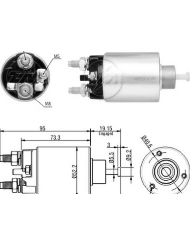 Solenoide Citroen Berlingo,xsara...