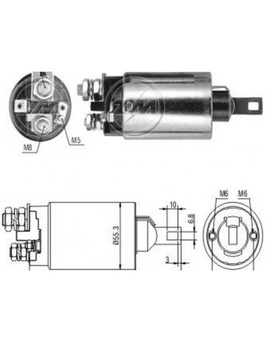 Solenoide Ford Transist,ranger Diesel...