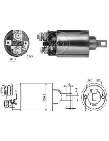 Solenoide Ford Camion (mitsubishi) 12v