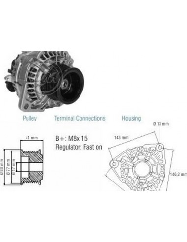 Alternador M.benz...