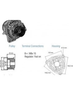 Alternador Iveco Eurocargo...