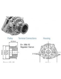 Alternador Iveco Cursor,...