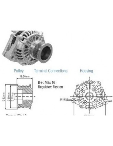 Alternador Iveco Cursor, Eurocargo,...
