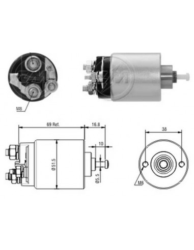 Solenoide Ford Fiesta,focus 1.6 (ford)
