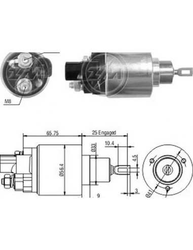 Solenoide Toyota Hilux 2005,corolla...